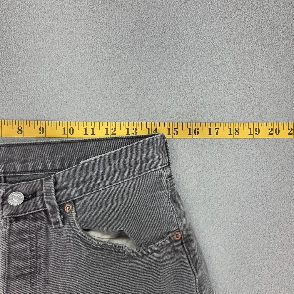 Vintage Levis 501 Jeans Mens Gray Button Fly Made USA Stains Fits‎ 29x31